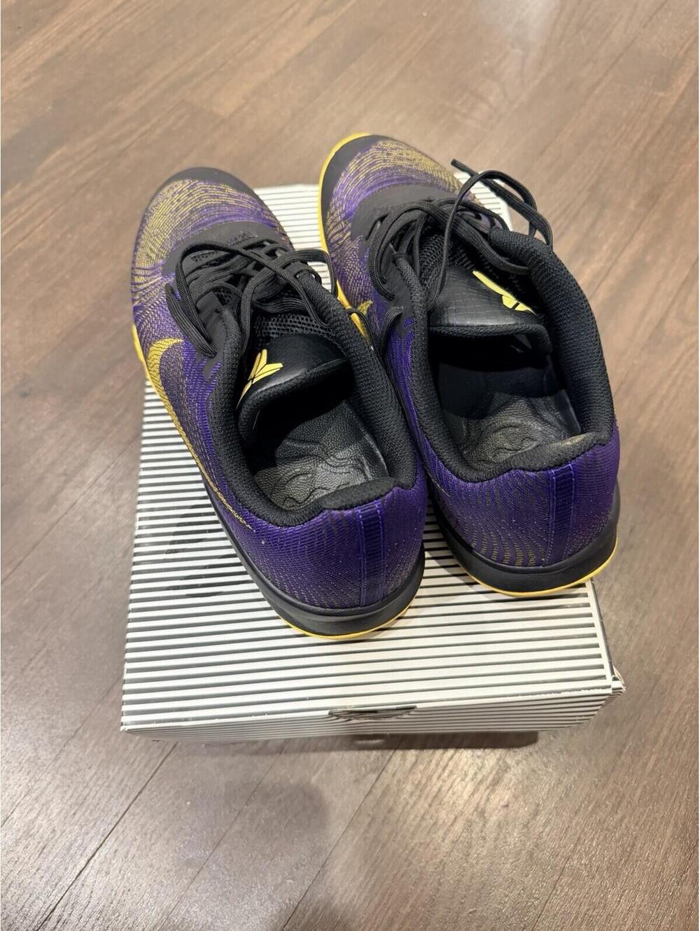 Nike Kobe KB Mentality 2 Fierce Purple Yellow Size 9.5 Lightly Used See Pics 🔥 - Picture 4 of 9
